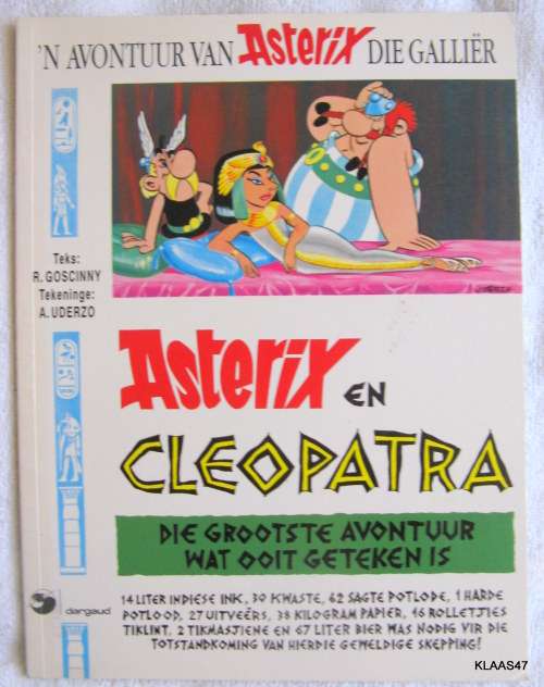ASTERIX EN CLEOPATRA : SOFT COVER AFRIKAANS UITGAWE - HUMAN & ROUSSEAU
