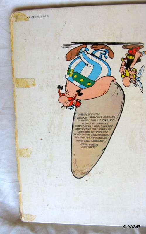 ASTERIX THE GAUL HARDCOVER  1973 SPINE BADLY DAMAGE