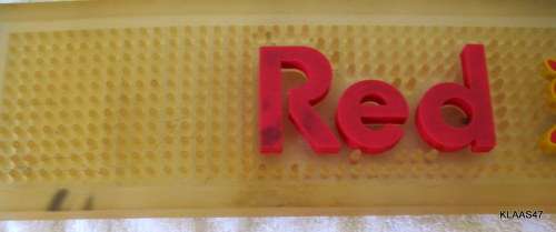 RED BULL : BAR MAT : 60cm x 8cmx1.5cm