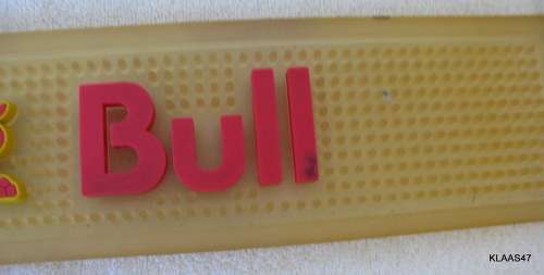 RED BULL : BAR MAT : 60cm x 8cmx1.5cm