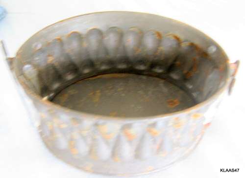 VINTAGE 3 PIECE FRENCH GAME PIE TIN MOULD