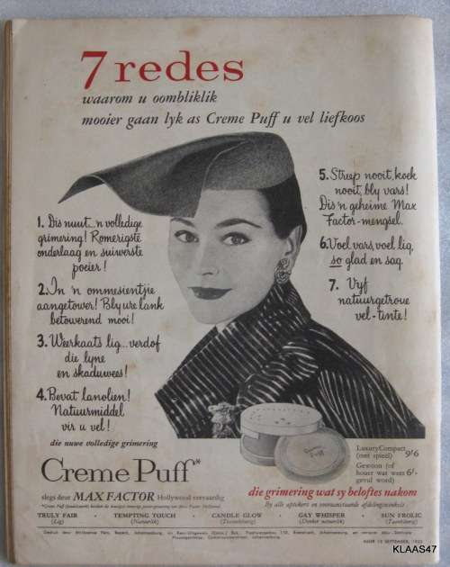KEUR 15 SEPTEMBER 1955 DIE JUWEEL VAN AFRIKAANSE TYDSKRIFTE