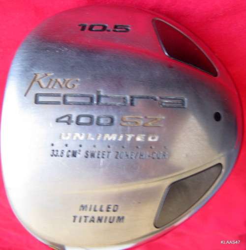10.5 KING COBRA 400SZ UNLIMITED (33.8 CM2 SWEET ZONE/HI-COR) MILLED TITANIUM - NB**LEFT HAND CLUB