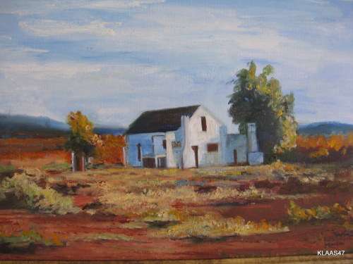 FRAMED LANDSCAPE OIL PAINTING by ELIZABETH KANTOR