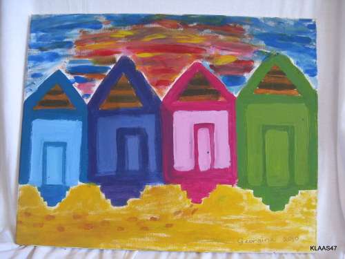 UNFRAMED OIL ON CANVAS  SIGNED BY GEORGINA 2010