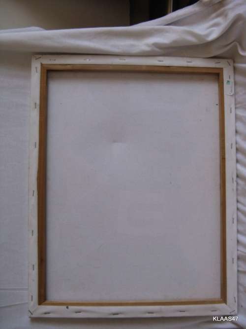 UNFRAMED OIL ON CANVAS  SIGNED BY GEORGINA 2010