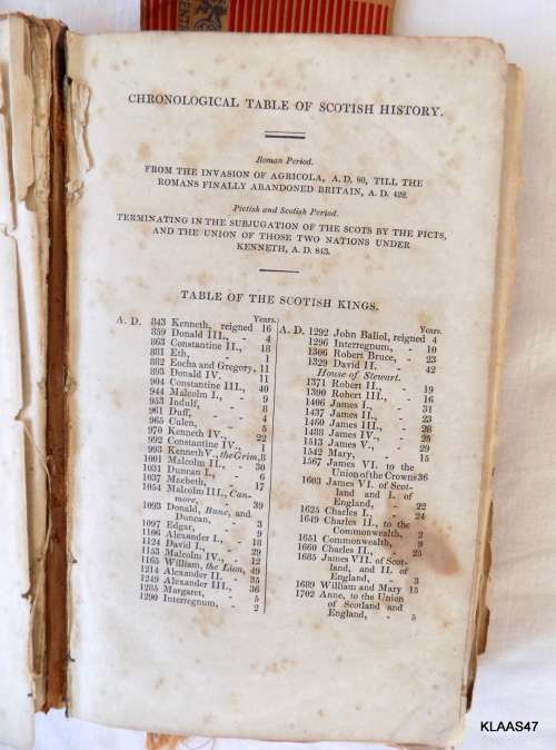 The History Of Scotland - The Rev. Alexander Stewart - Hardcover 1826