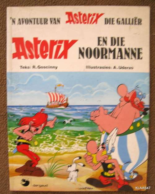 n AVONTUUR VAN ASTERIX DIE GALLIER EN DIE NOORMANNE DEUR R.GOSCINNY SAGTEBAND