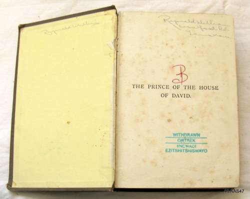 Prince of the House of David: or Three Years in the Holy City - Rev JH Ingraham - Hardcover