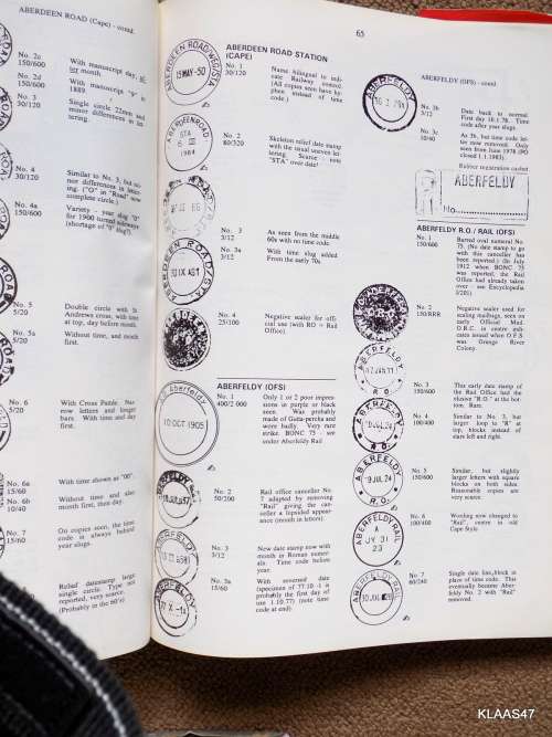 The Postmarks of South Africa and Former States & Colonies. Including postmarks o