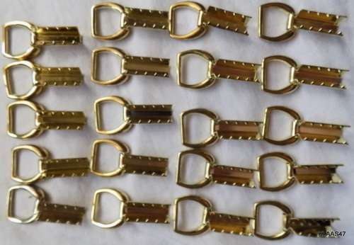 METAL (BRASS COLOUR) HANDBAG STRAP  FITTINGS (LOT OF 20)