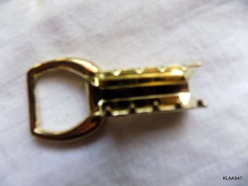 METAL (BRASS COLOUR) HANDBAG STRAP  FITTINGS (LOT OF 20)