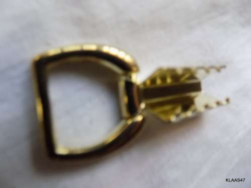 METAL (BRASS COLOUR) HANDBAG STRAP  FITTINGS (LOT OF 20)