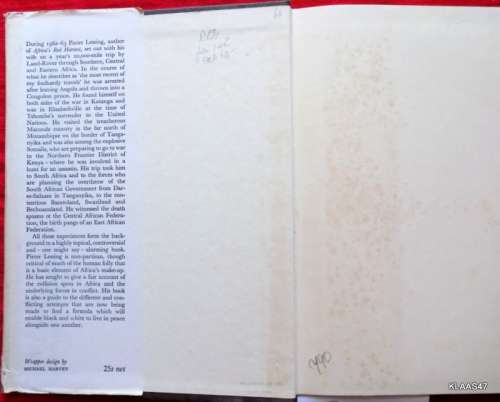 Only Hyenas Laugh - Pieter Lessing -Hardcover 1st 1964  (The New Africa)