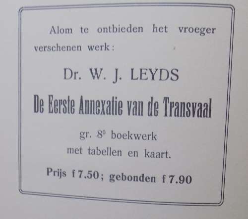 Het Insluiten Van De Boeren-Republieken - Dr W J Leyds - Deel 2 - Hardeband