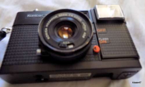 Vintage Konica C35 EFP Film Camera : In a cover : **NOT TESTED**