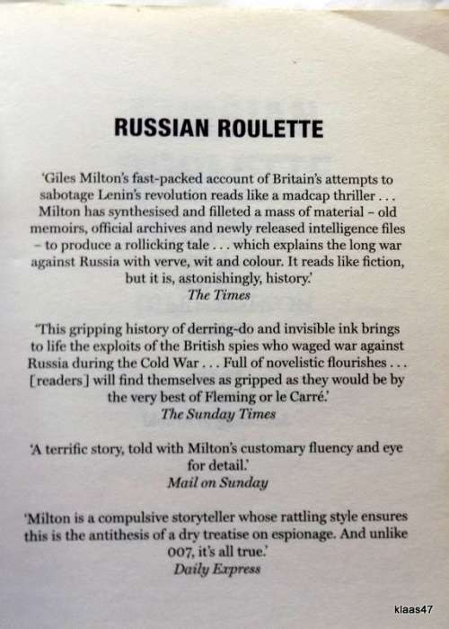 Russian Roulette - Giles Milton - Paperback