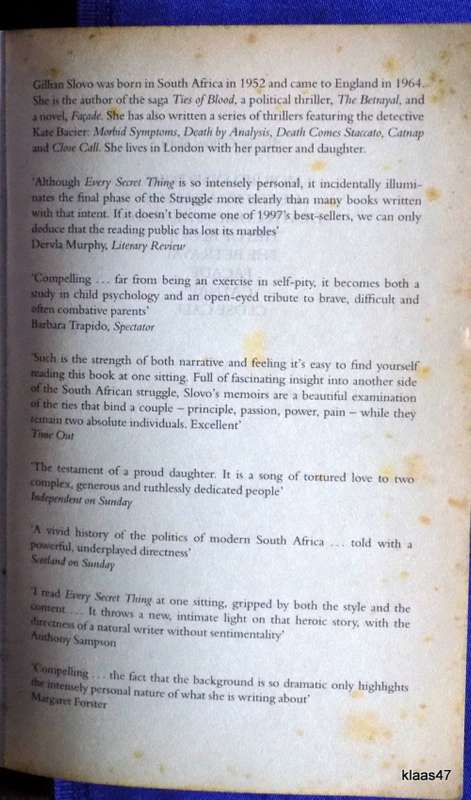 Every Secret Thing - Gillian Slovo - Paperback