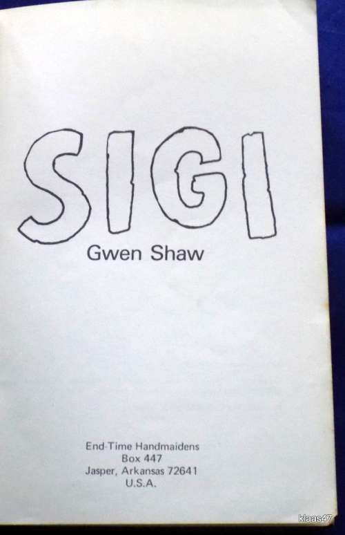 Sigi - Gwen Shaw - Paperback 1977