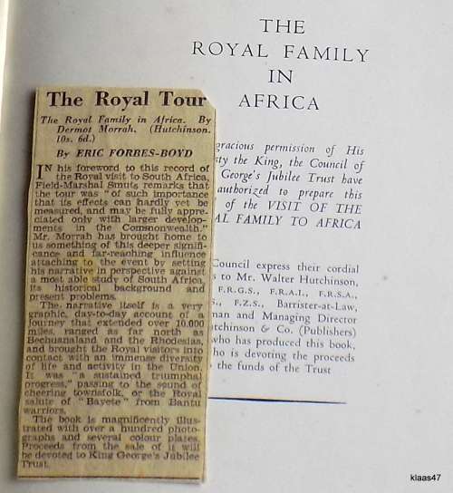 The Royal Family In Africa - Dermot Morrah - Hardcover