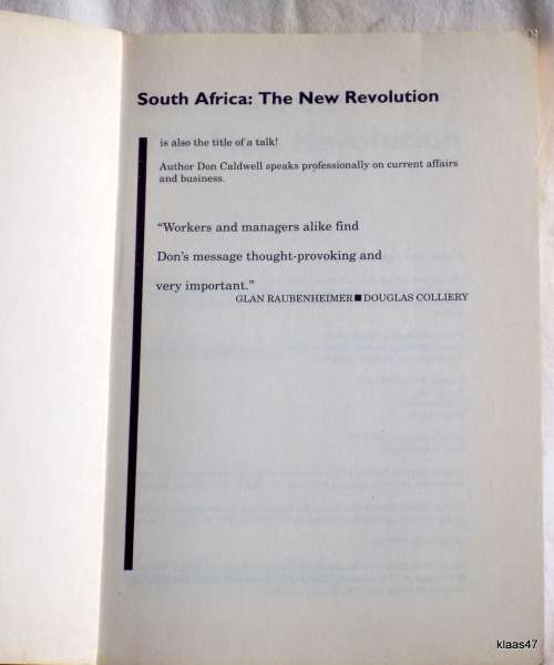 South Africa: The New Revolution - Foreword: Aggrey Klaaste - Paperback 1992