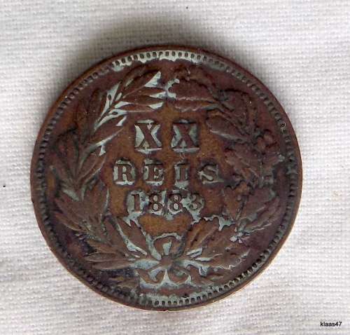 1883 Portugal, 20 Reis, Luiz