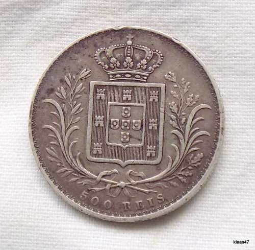 PORTUGAL 500 REIS 1889 - Ruler: LUDOVICUS 1