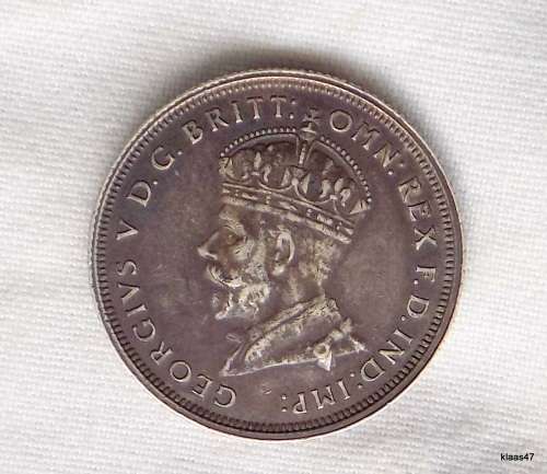 Australia - George V - 1927 - 1 Florin - Parliament House - Silver