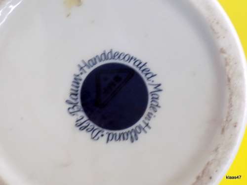 DELFT BLAUW BLUE AND WHITE MUG MADE IN HOLLAND