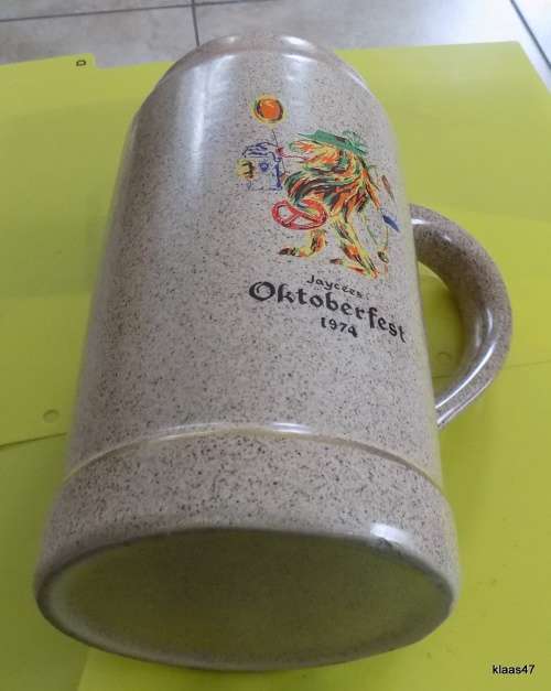 JAYCEES OKTOBERFEST 1974 TANKARD NO MAKERS MARKS