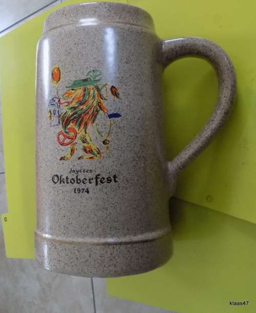 JAYCEES OKTOBERFEST 1974 TANKARD NO MAKERS MARKS