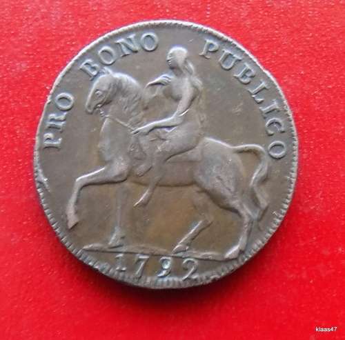 1792 Coventry Halfpenny Token  Elephant Castle Warwickshire
