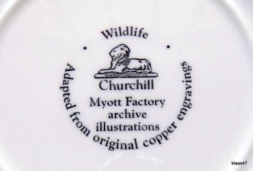 Churchill - Myott Factory archive illustrations - Wildlife - Cervus Elaphus - Plate