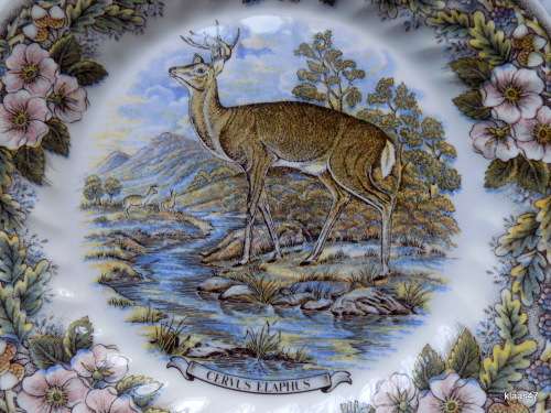 Churchill - Myott Factory archive illustrations - Wildlife - Cervus Elaphus - Plate
