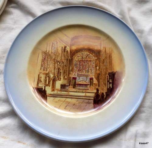 The Chancel Holy Trinity Church - Stratford-on-Avon - Royal Worcester - Crown Ware glaze crazing