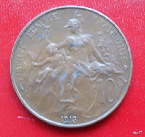FRANCE 10 CENTIMES. 1913.