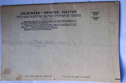 Our Prisoners of War - Ons Krygsgevangenes : Vol 2 No 8 August 1944