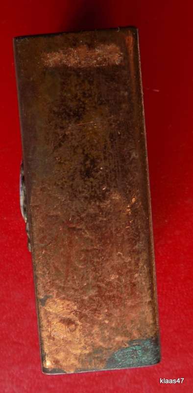Matchbox Cover - Copper plate, mother of pearl and Hendrik Verwoerd Dam Crest