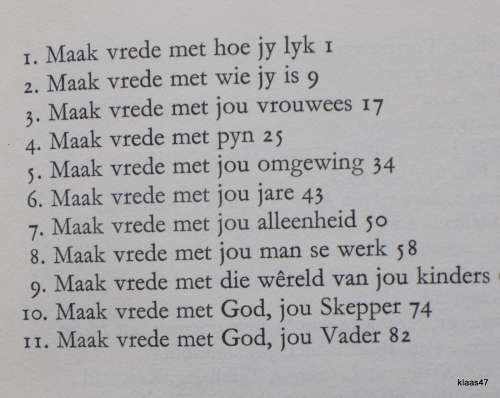 Maak Vrede Met...  - I L De Villiers - Hardeband