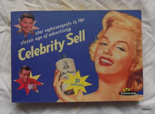 Celebrity Sell (Prion postcard book) - Ad Archives Postcard book or pack Book (31 Postcards)