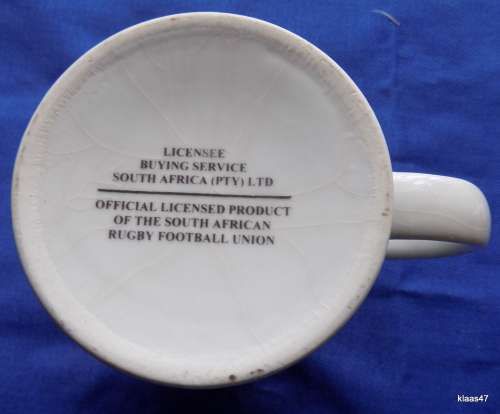 SA Rugby : Mug OFFICIAL LICENSED PRODUCT OF SA RUGBY FOOTBALL ASSOCIATION