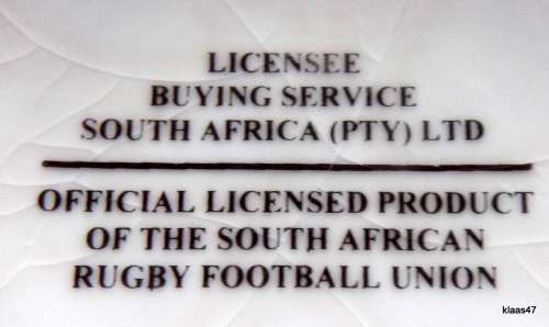 SA Rugby : Mug OFFICIAL LICENSED PRODUCT OF SA RUGBY FOOTBALL ASSOCIATION