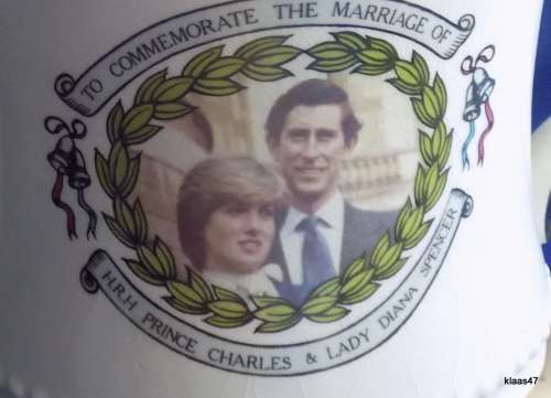 Royal Wedding Prince Charles & Lady Diana Large Loving Cup by Sheriden Staffordshire England