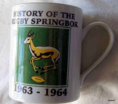 History of the Rugby Springbok 1963-1964 Limited Edit  Mug
