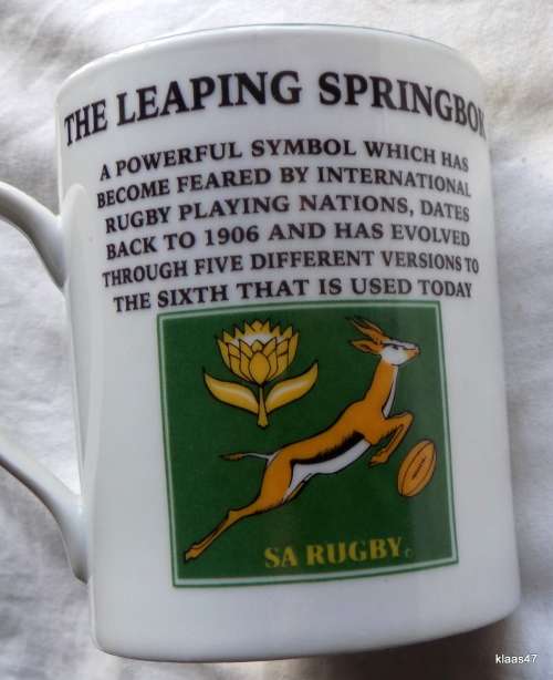 History of the Rugby Springbok 1963-1964 Limited Edit  Mug