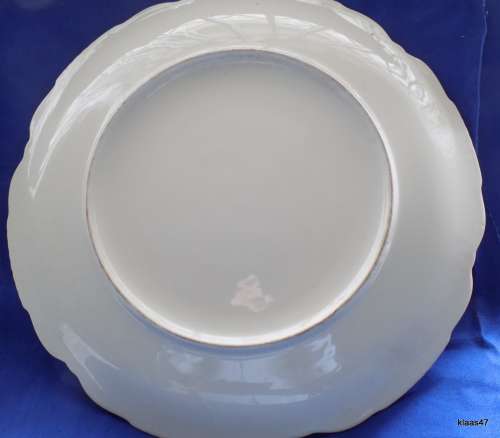LARGE SERVING PLATTER - FLORAL DESIGN -  - NO MAKERS MARK