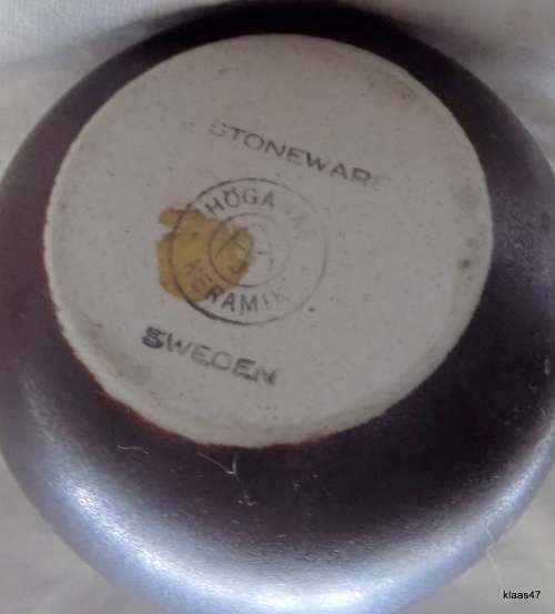 HOGANAS KERAMIK: SWEDEN - SMALL STONEWARE MILK JUG