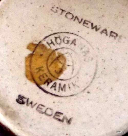 HOGANAS KERAMIK: SWEDEN - SMALL STONEWARE MILK JUG