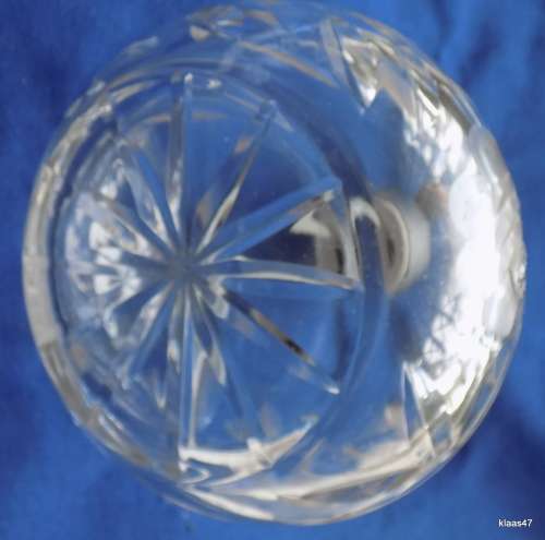 GLASS PERFUME BOTTLE - METAL TOP