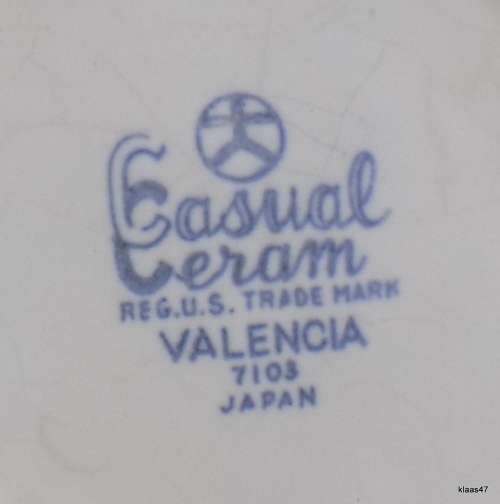2 CASUAL CERAM VALENCIA BOWLS MADE IN JAPAN